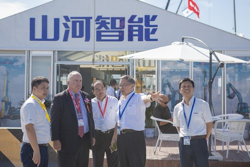 山河智能酷帅曾大虾，一大波美图带你亲临北京BICES展