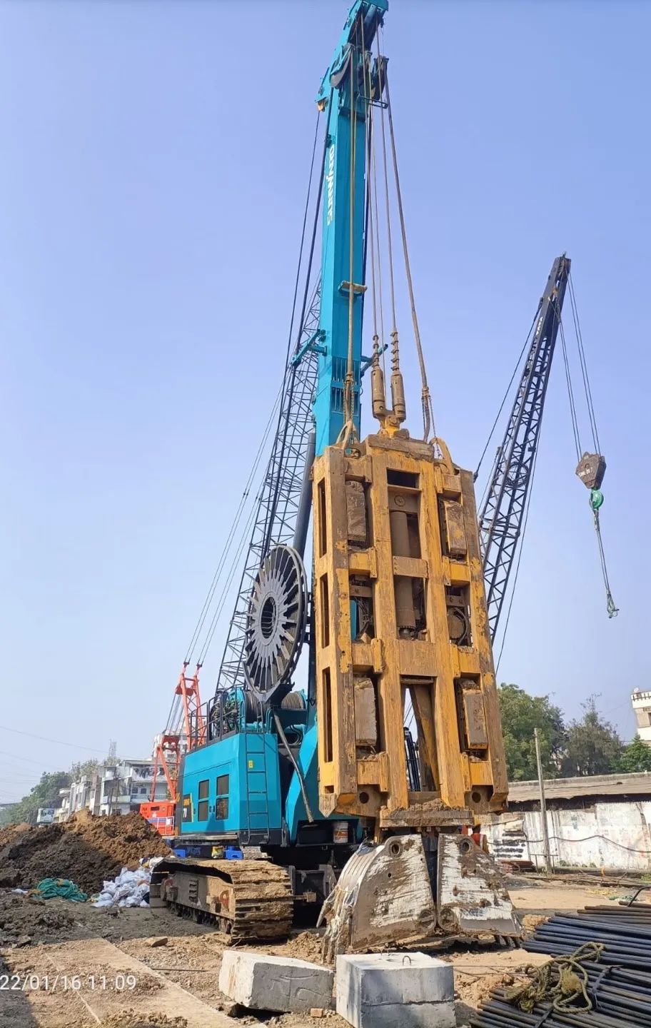 感谢信！山河智能SWHG70液压抓斗助力海外基础施工获肯定