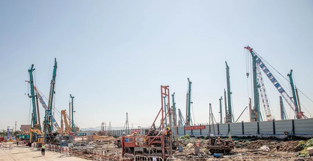 “山河绿”再现大湾区!山河智能旋挖钻机组团助建广州白云机场项目